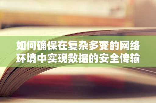 如何确保在复杂多变的网络环境中实现数据的安全传输？