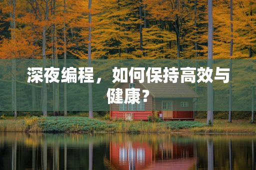 深夜编程，如何保持高效与健康？