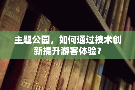 主题公园，如何通过技术创新提升游客体验？