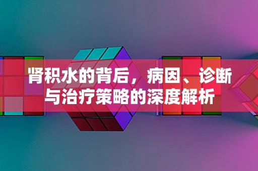 肾积水的背后，病因、诊断与治疗策略的深度解析