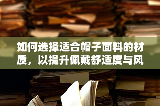 如何选择适合帽子面料的材质，以提升佩戴舒适度与风格？