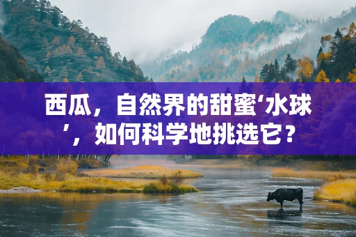 西瓜，自然界的甜蜜‘水球’，如何科学地挑选它？